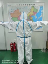 Waterproof Disposable Protective Coveralls For Medical Clinics , Hospital Ward , Inspection Rooms, Protective clothing